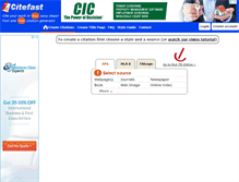 Tablet Screenshot of citefast.com